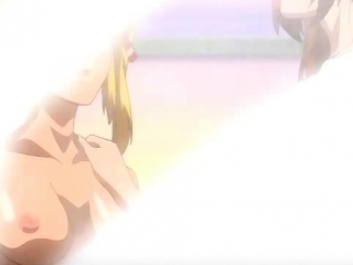 Busty anime lesbians rubbing