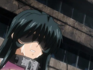 Caught and chained hentai babes gets brutally gangbanged