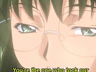 Gagged hentai sex slave gets fucked by a girl