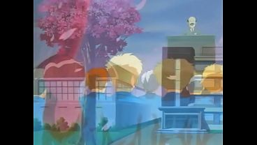 Hentai waitress gets fucked hard by perverts