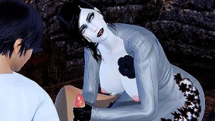 Lady Dimitrescu face fuck in dungeon ( 3D Hentai)