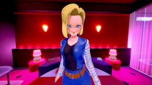[POV] SEX IN THE LOVE HOTEL WITH ANDROID 18 – DRAGON BALL PORN