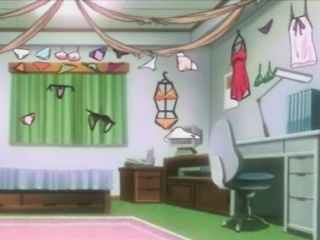 Roped anime coed with muzzle gets fucked by maskerman