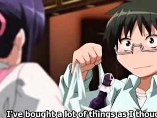 She Serves Him Wine From Her Tits