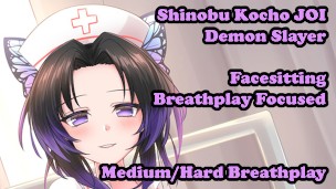 Shinobu Kocho helps your breathing – Hentai JOI (Breathplay Focused, Facesitting,Medium/Hard)