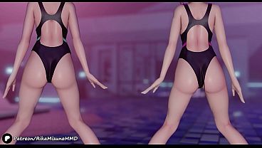 Tomoare Provocation Dance – Tokoyami Towa & Kazama Iroha | Virtual Youtuber MMD R-18 Ecchi Hentai